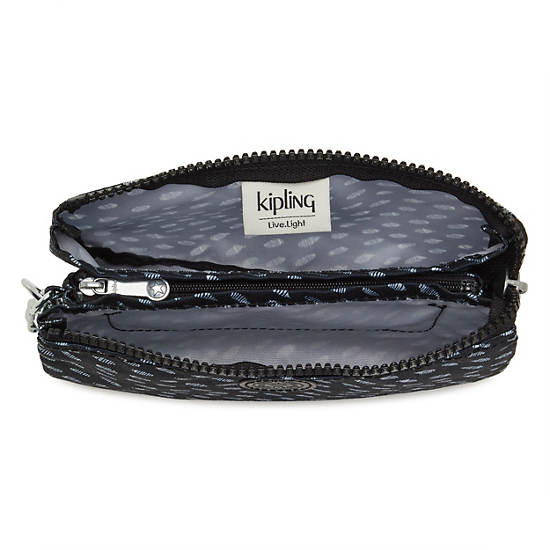 Kipling Creativity Large Printed Pouch Táska Fekete Fehér | HU 2092SG